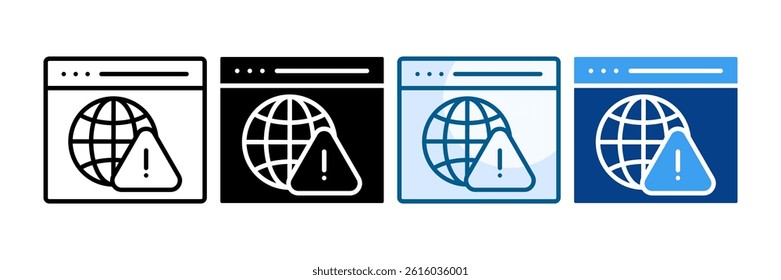Access Denied Icon Set Multiple Style Collection