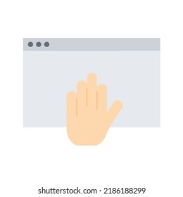 Access Denied icon vector image. Can also be used for Cyber Security. Suitable for mobile apps, web apps and print media.