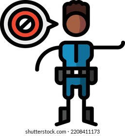 access denied isolated design element stock illustration. Vector on a white background