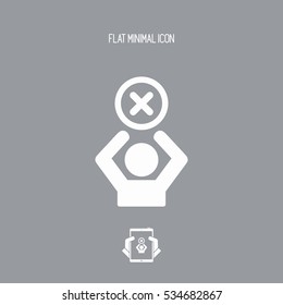 Access denied - Privacy concept - Vector web icon