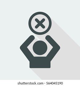 Access denied - Privacy concept - Vector web icon