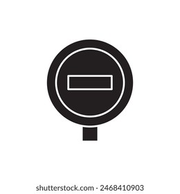 Access Denied prohibition icon, template for graphic and web design. vector illustration