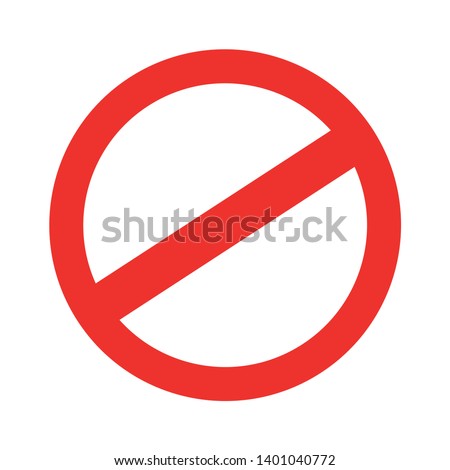 Access Denied prohibition vector icon. Forbidden filled flat sign for mobile concept and web design. Stop sign glyph icon. Stop sign icon. Prohibition symbol. No sign. 