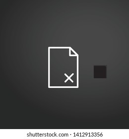 Access Denied vector icon. Access Denied concept stroke symbol design. Thin graphic elements vector illustration, outline pattern for your web site design, logo, UI. EPS 10.
