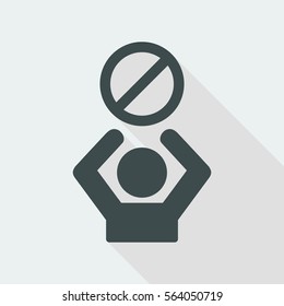 Access denied - Vector web icon