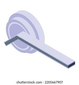 Access door handle icon. Isometric of access door handle vector icon for web design isolated on white background