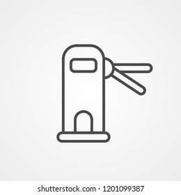 Access door vector icon sign symbol