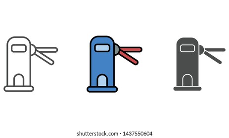 Access door vector icon sign symbol