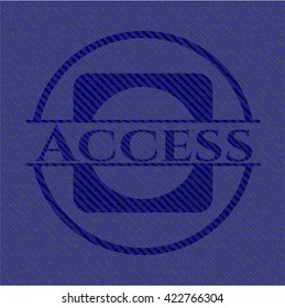 Access emblem with jean high quality background