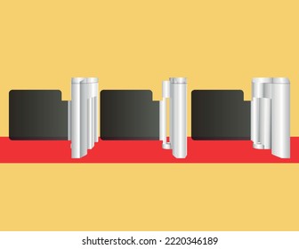 Access Gates. Gate barrier to block the passage without permission