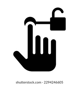 gráfico vectorial de ilustración de icono de glifo de acceso