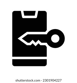 access glyph icon illustration vector graphic