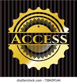 Access gold emblem