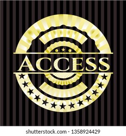 Access gold shiny emblem