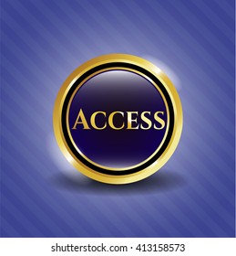 Access golden emblem