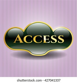 Access golden emblem or badge