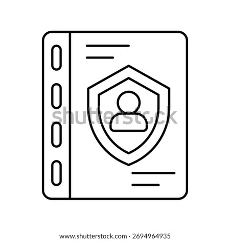 Access Granted icon with white background vector stock illustration