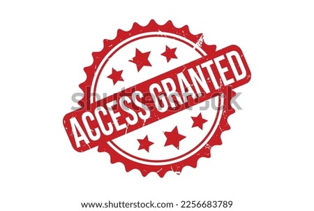 Access Granted Rubber Stamp Seal Vector