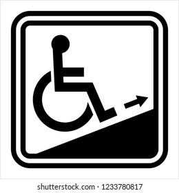 Access Icon Design (Disabled Handicap Symbol) Vector Art Illustration