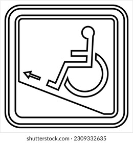 Access Icon Design (Disabled Handicap Symbol) Vector Art Illustration