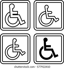 Zugriffssymbol (Symbol für Behinderte) Vektorgrafik