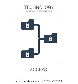 access icon. high quality filled access icon on white background. from technology collection flat trendy vector access symbol. use for web and mobile