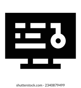 Icono de acceso. Concepto de tecnología de Internet. Icono en el estilo de línea