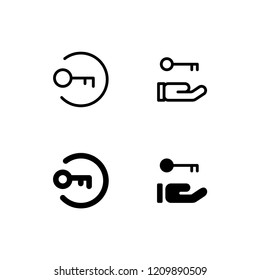 Access Icon Logo Vector Symbol. Key Icon