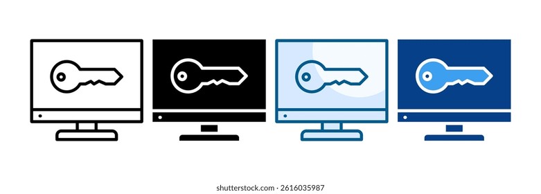 Access Icon Set Multiple Style Collection