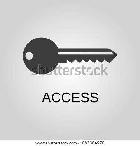 Access icon. Access symbol. Flat design. Stock - Vector illustration