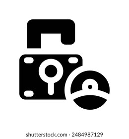 access icon. vector glyph icon for your website, mobile, presentation, and logo design.