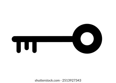 access icon vector on white background. key icon