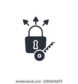 icono de acceso. vector.Curso editable.Signo de estilo lineal para uso de diseño web,logotipo.Ilustración de símbolo.