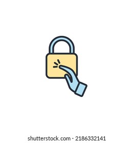 Access icons  symbol vector elements for infographic web