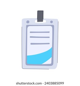 access id card cartoon. pass contact, document business, template security access id card sign. isolated symbol vector illustration