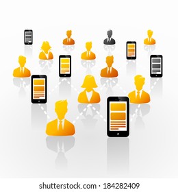 Access internet from mobile phone