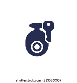 acceso a la cámara ip, icono cctv en blanco