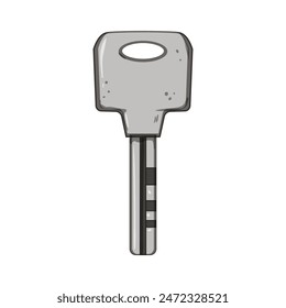 access key cartoon. password safe, unlock sign, line padlock access key sign. isolated symbol vector illustration