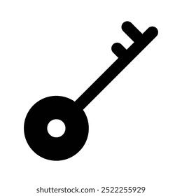 Access key icon design, security key vector
