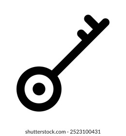 Access key icon design, security key vector
