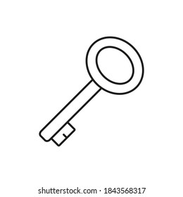access key icon element of security icon for mobile concept and web apps. Thin line access key icon can be used for web and mobile. Premium icon on white background