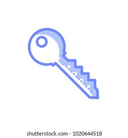 access key icon. shady style icon vector