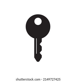 Acceso, clave, icono de contraseña en glifo plano negro, estilo relleno aislado en fondo blanco