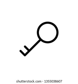 Access, key, password, icon, flat. Element of security for mobile concept and web apps illustration. Thin flat icon for website design and development, app. Vector icon