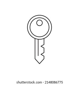 Acceso, clave, icono de estilo de línea de icono de contraseña, estilo aislado en fondo blanco