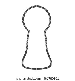 access, keyhole sign, lock symbol design element