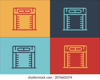 Access Metal Detector Logo Template, Simple Flat Icon Of access,security,detector