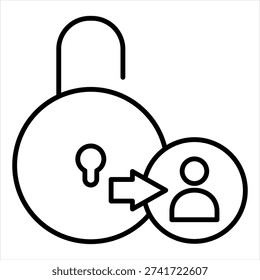 Access Outline Icon Style Collection