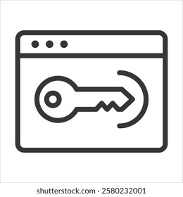 Access Outline Icon Vector Illustration