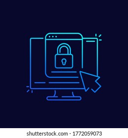 Zugang zum Seitenliniensymbol für Web